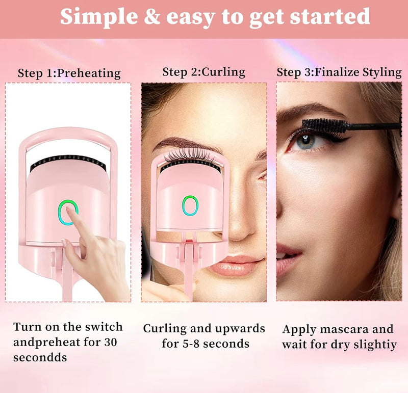 Portable Electric Heated Eyelash Curler