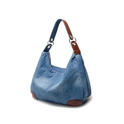 Women's Denim Baguette Bag