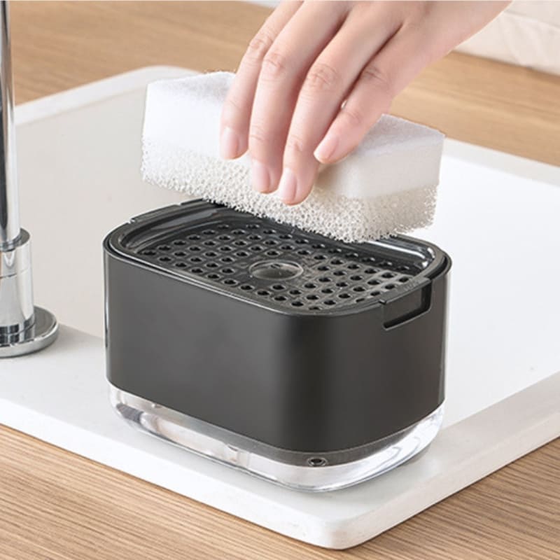 Detergent Dispenser and Sponge Holder for Sink