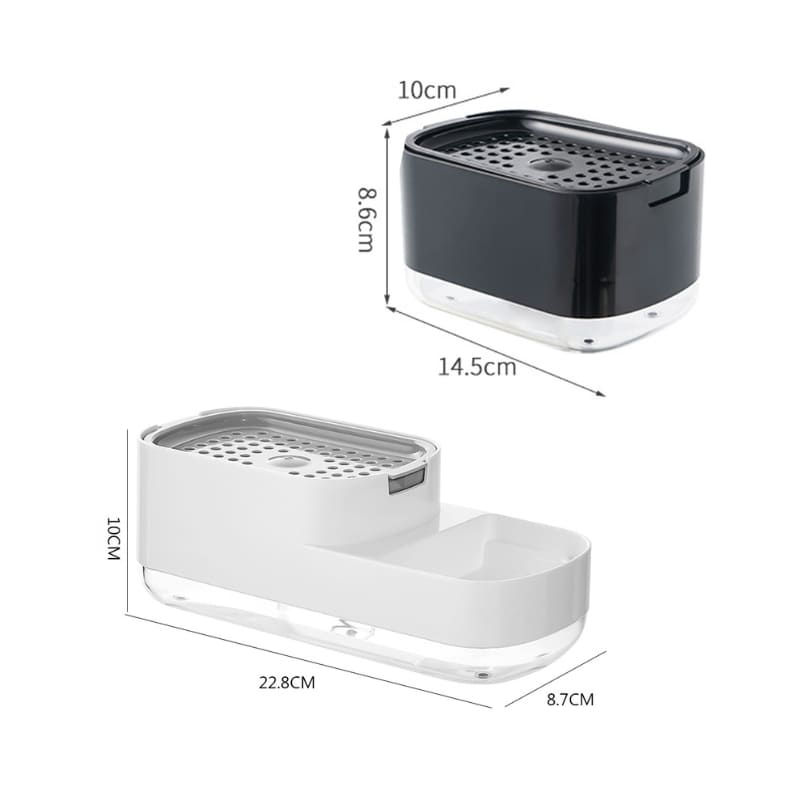 Detergent Dispenser and Sponge Holder for Sink