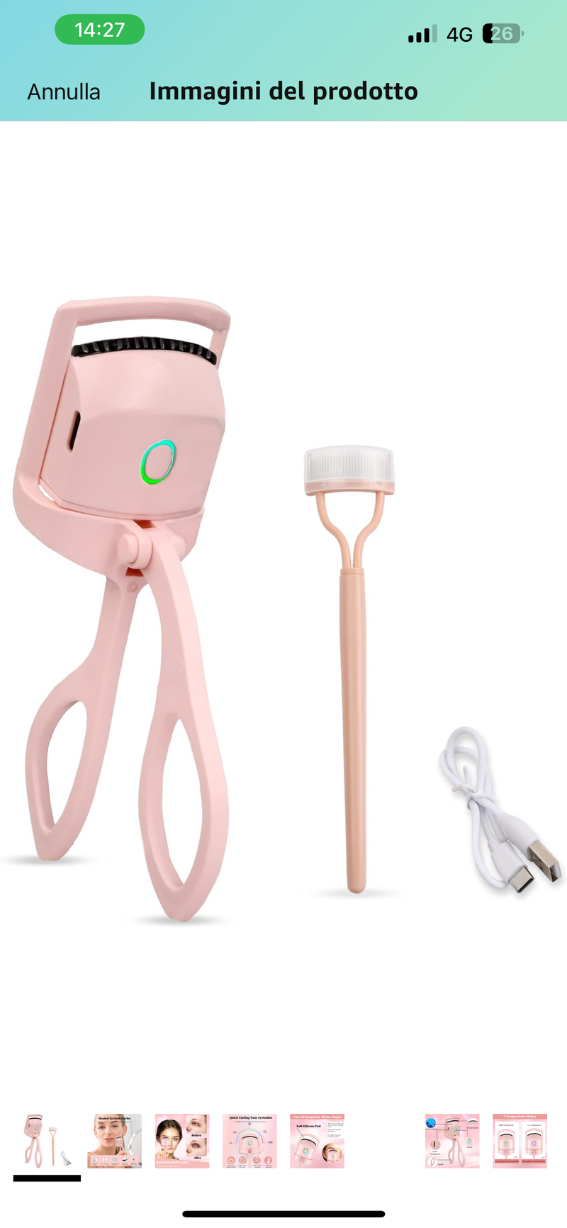 Portable Electric Heated Eyelash Curler