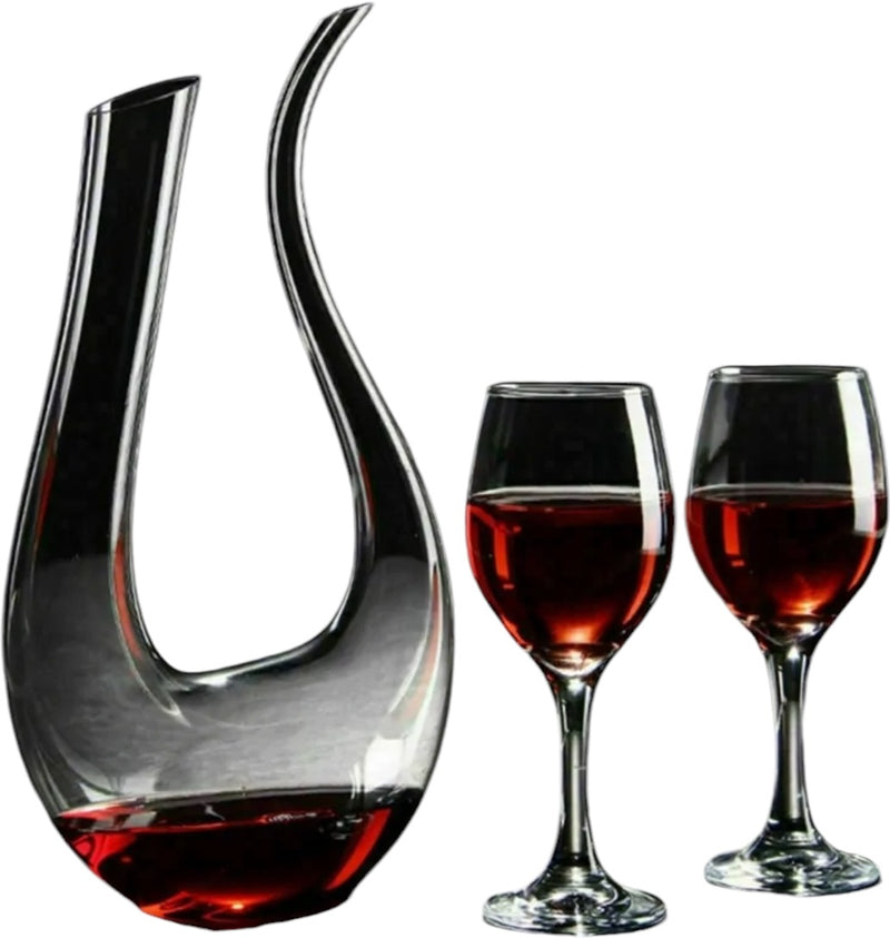 Crystal U-shaped 1500ml Wine Decanter