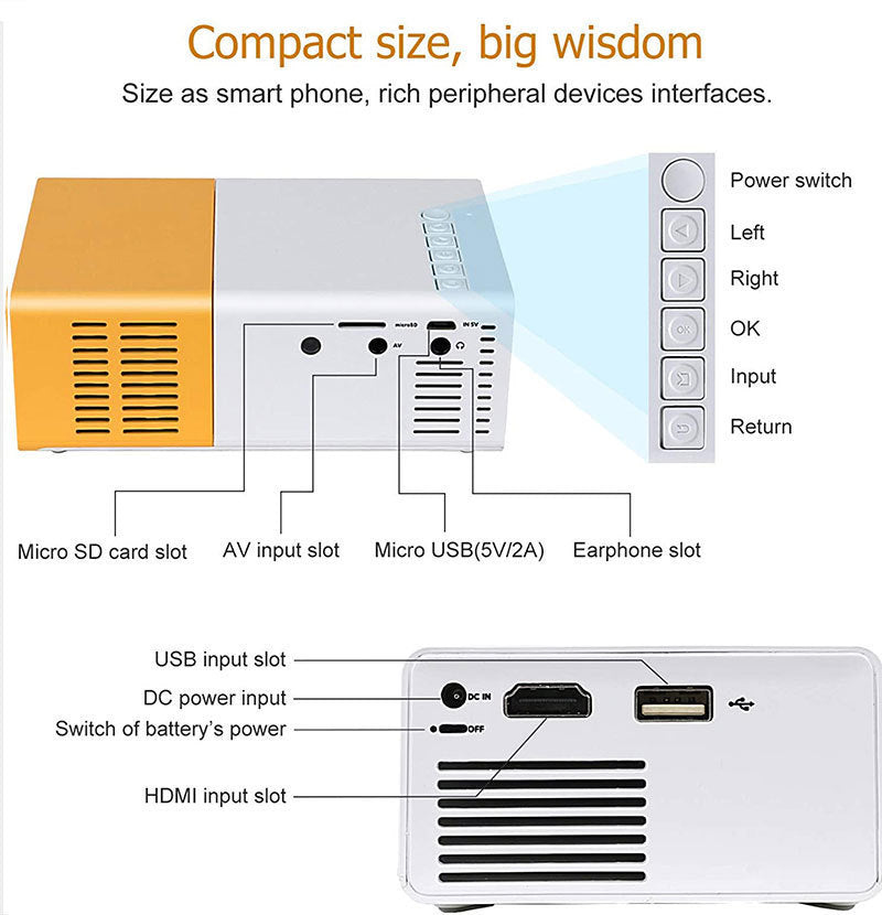 Mini Projector Portable