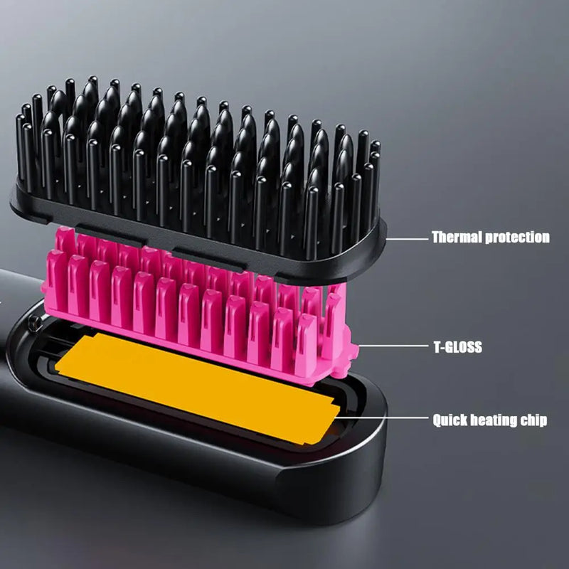 Hair Straightener Brush portable