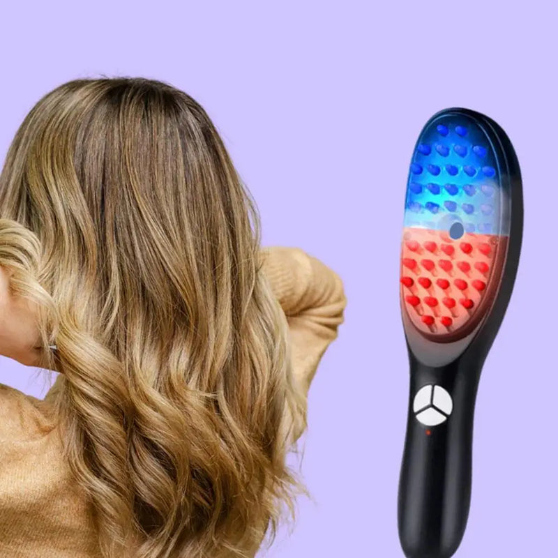 Electric Spray Massage Comb Vibration Head Massager Brush LED Anti Hair Loss Scalp Liquid Medicine Atomizing Comb