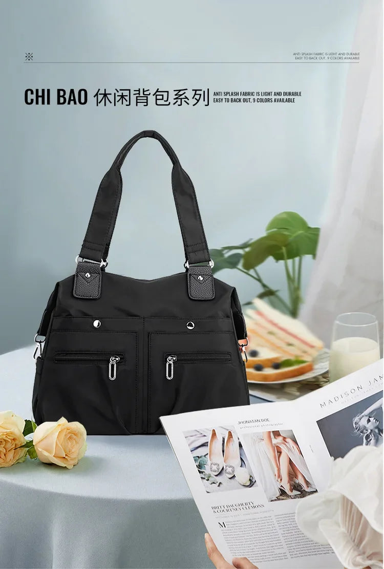 Waterproof Multi-Pocket Shoulder Bag