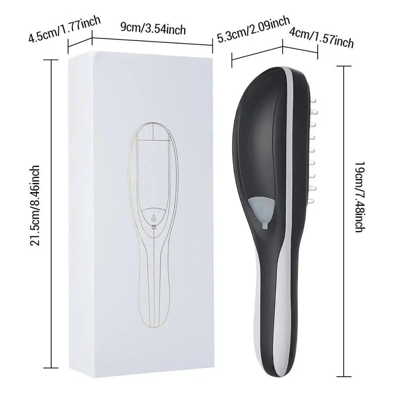 Electric Spray Massage Comb Vibration Head Massager Brush LED Anti Hair Loss Scalp Liquid Medicine Atomizing Comb