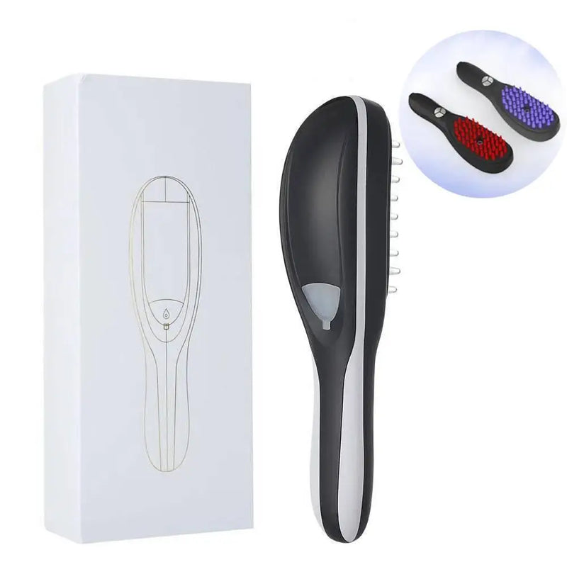 Electric Spray Massage Comb Vibration Head Massager Brush LED Anti Hair Loss Scalp Liquid Medicine Atomizing Comb