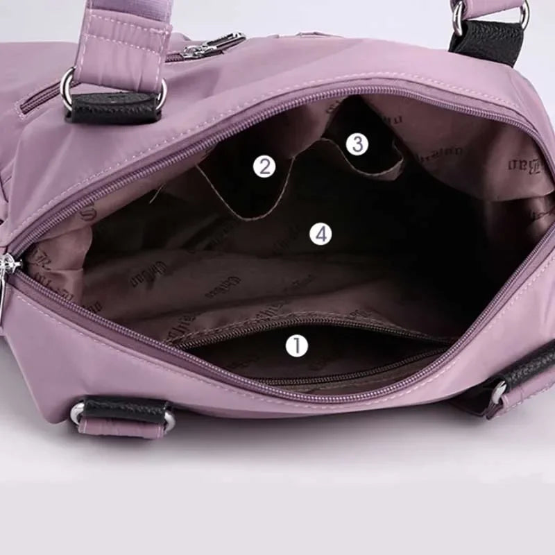 Waterproof Multi-Pocket Shoulder Bag