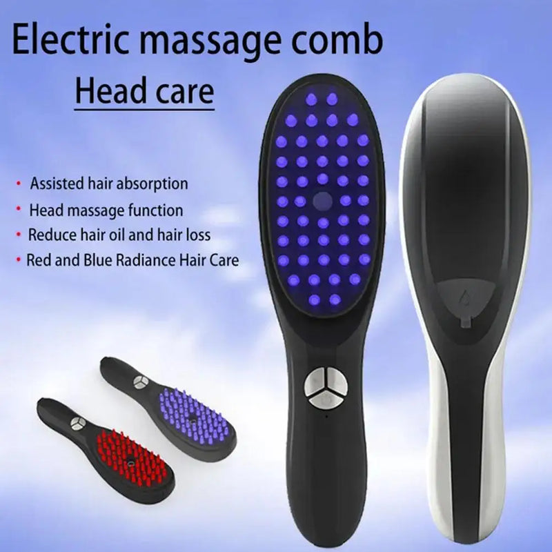 Electric Spray Massage Comb Vibration Head Massager Brush LED Anti Hair Loss Scalp Liquid Medicine Atomizing Comb