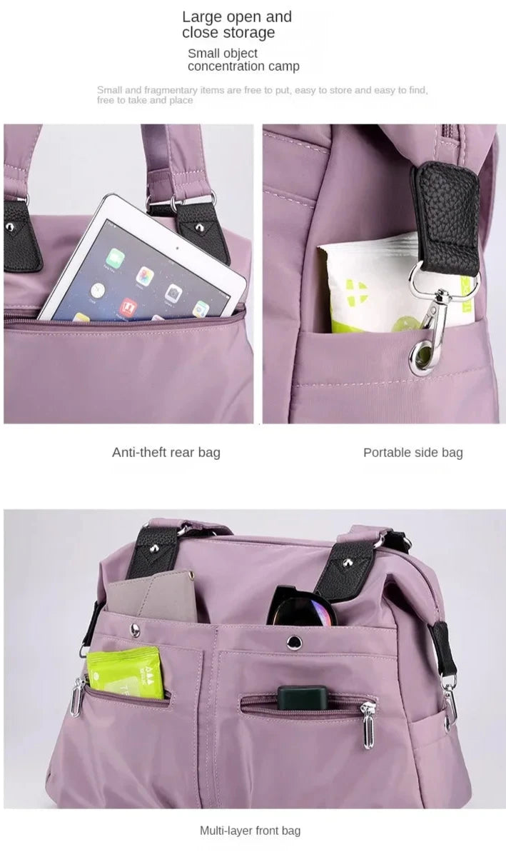 Waterproof Multi-Pocket Shoulder Bag