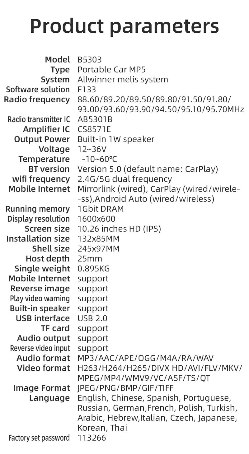 Carplay universal