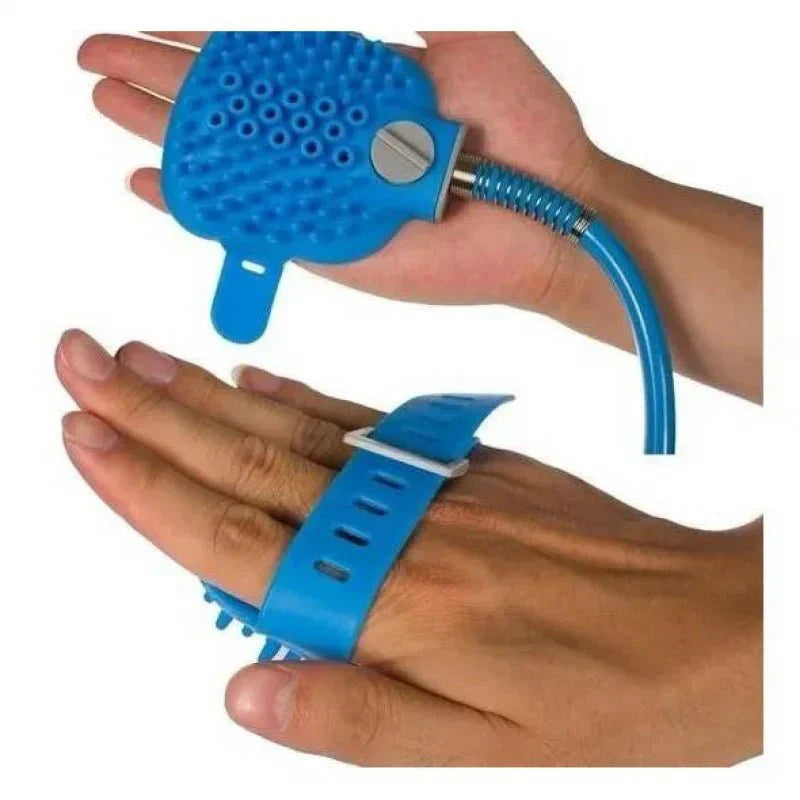 Massage Glove with Silicone Hose for Pet Bathing